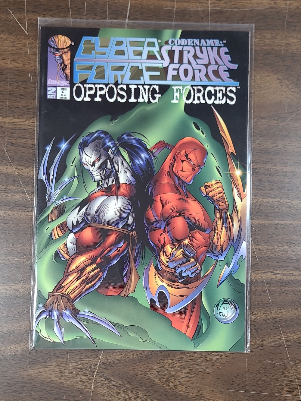 Cyber Force / Stryke Force: Opposing Forces Comic Book #2 October Bagged